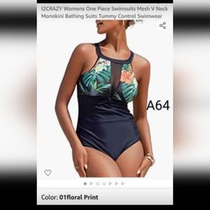 Brand New I2Crazy V Neck Swimsuit A64